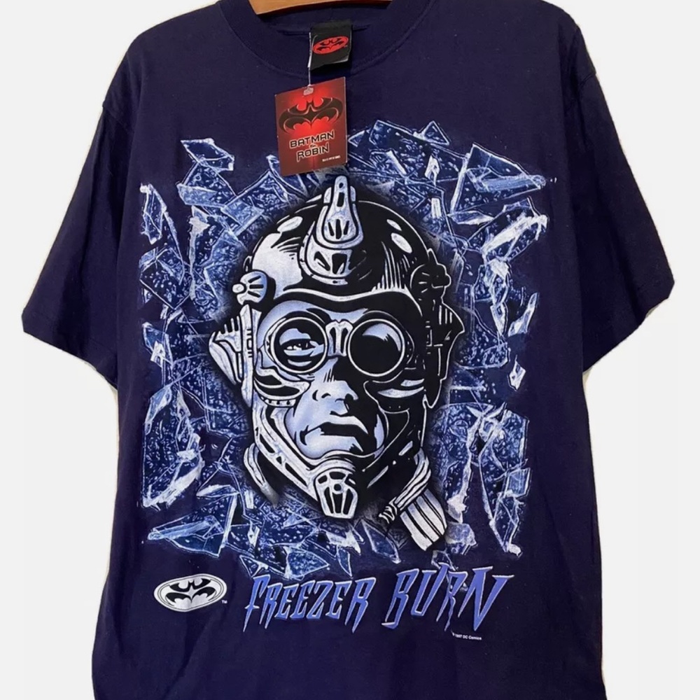 Vintage 1997 Mr. Freeze DC Comics T-Shirt MEDIUM - BRAND NEW WITH TAGS ON